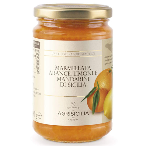 Agrisicilia Citrus Marmalade (Orange, Lemon, Mandarin) 360g