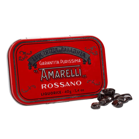 Amarelli Rossa Liquirizia Pura (Pure hard liquorice) 40g