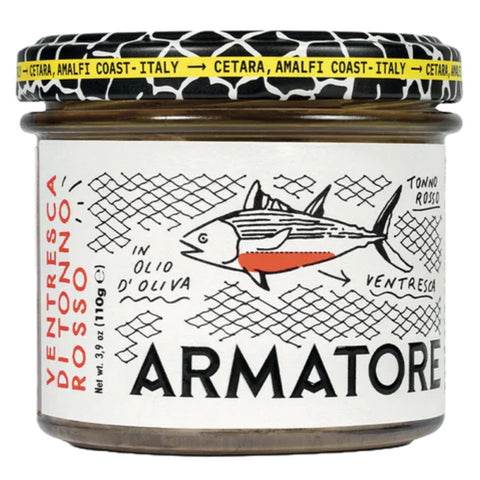 Armatore 4 Rotte Ventresca di Tonno Rosso in Olio di Oliva (Bluefin tuna belly in olive oil) 110g