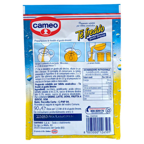 Cameo Tè Freddo al Limone (Soluble lemon iced tea) 90g