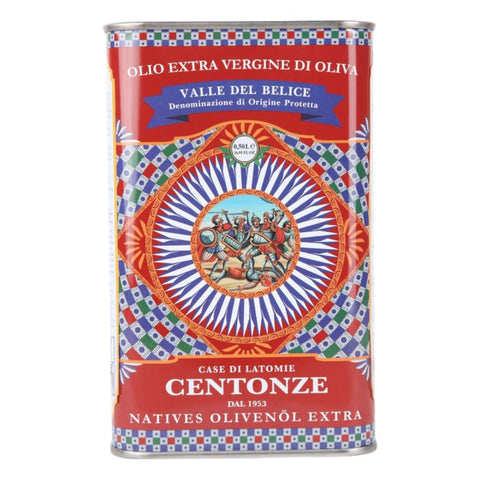 Centonze Olio Extra Vergine di Oliva Valle del Belice PDO (Sicilian EVOO) 500Ml