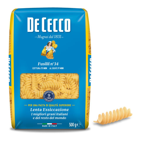 De Cecco Fusilli Nº 34 500g