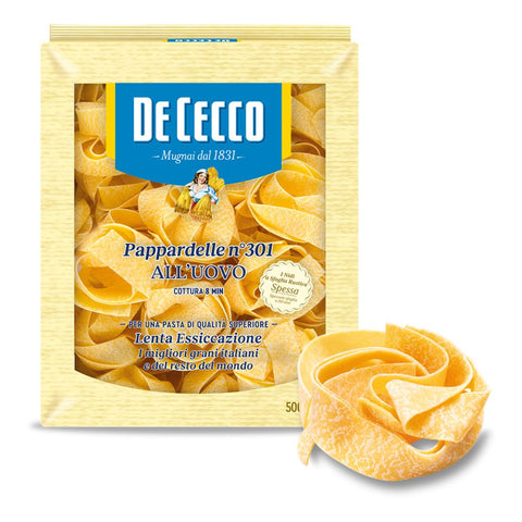 De Cecco Pappardelle all'Uovo (Egg) Nº 301 500g