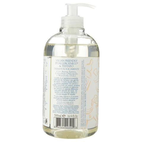 Nesti Dante Baby Carolina e Edoardo Sapone Liquido Pelli Delicate (Extra delicate liquid soap) 500Ml