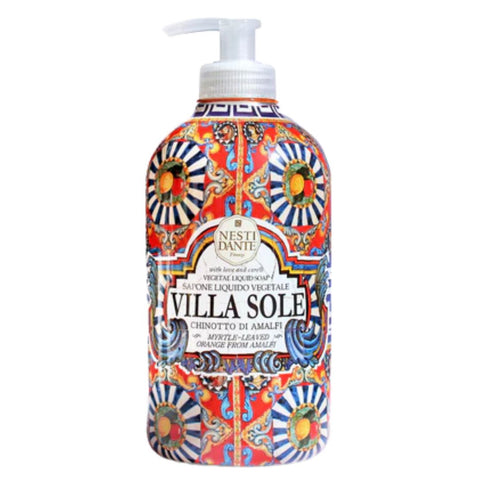 Nesti Dante Villa Sole Chinotto di Amalfi Soapone Liquido Vegetale (Liquid vegetable soap) 500ml