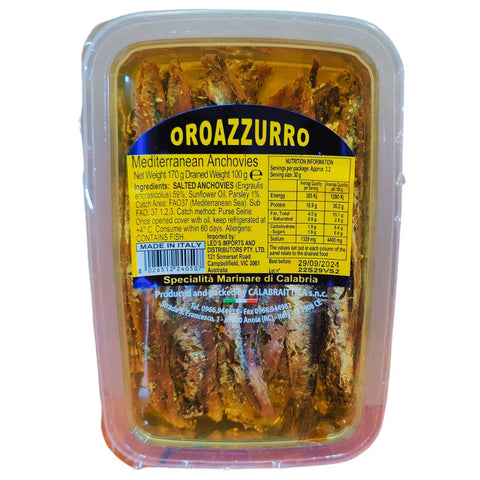 Calabraittica Oroazzurro Anchovies 170g