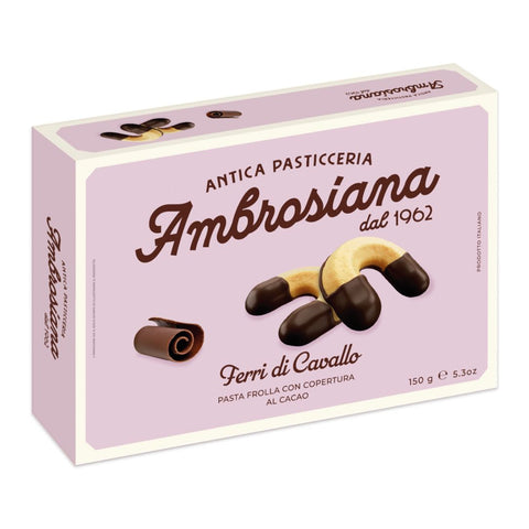 Pasticceria Ambrosiana Ferri di Cavallo (Shortbread horseshoe biscuits) 150g