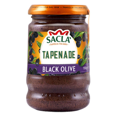 Saclà Pate' di olive nere (Black olives tapenade) 190g