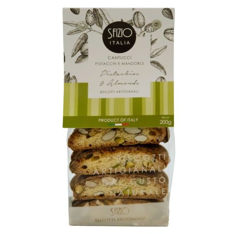 Sfizio Cantucci Pistacchi e Mandorle (Pistachio & almond biscuits) 200g