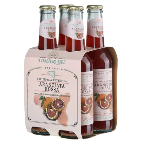 Tomarchio Aranciata Rossa (Blood orange) 4x275ml - Clearance (Best Before 19/09/2025)