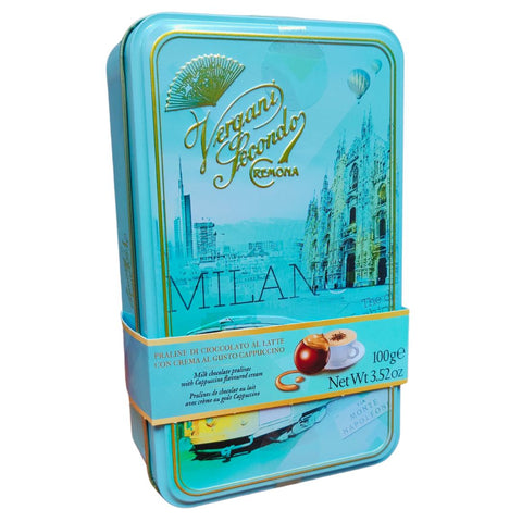 Vergani Milan Milk Chocolate Pralines with Cappuccino Cream 100g