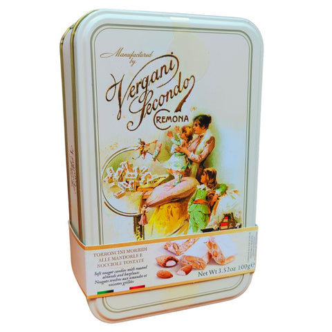 Vergani Soft Nougat with Roasted Almonds & Hazelnuts 100g