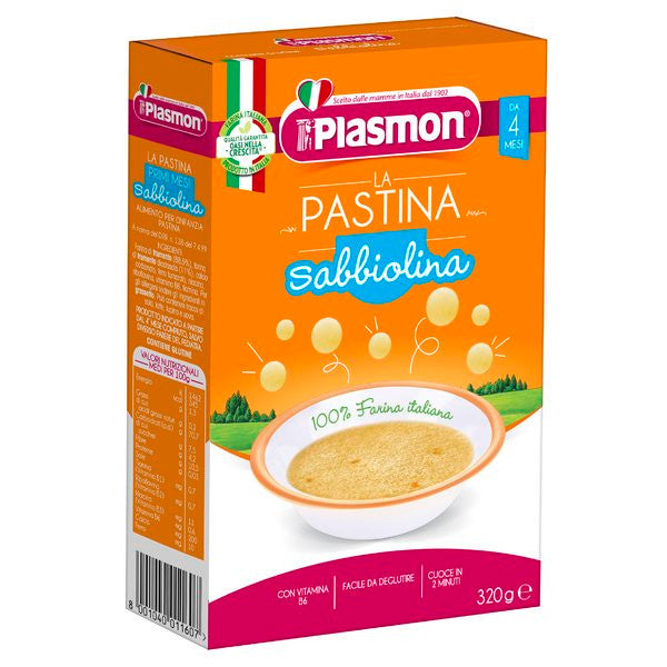 La Dispensa Plasmon Baby Pasta Sabbiolina 320g from Italy