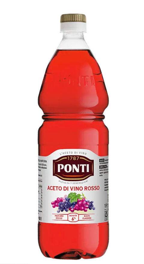 Buy Ponti Red Wine Vinegar 1L at La Dispensa
