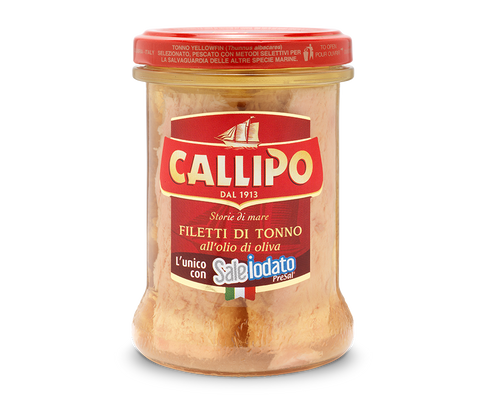 Buy Callipo Tuna Fillets in Olive Oil Jar 200g at La Dispensa