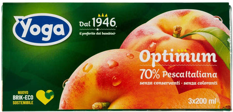 Buy Yoga Peach Nectar 3x200ml at La Dispensa
