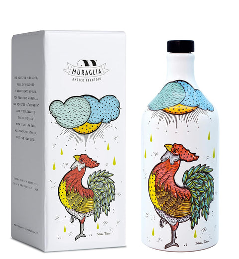 Muraglia Extra Virgin Olive The Rooster Ceramic Bottle 500Ml