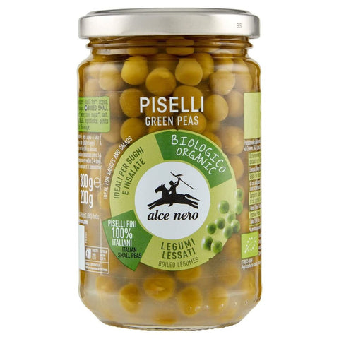 Alce Nero Organic cooked Peas 300g - Clearance (Best Before 26/11/2024)