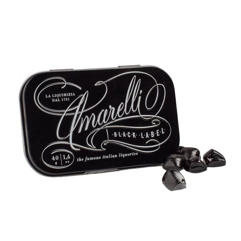 Amarelli Black Label (Pure hard liquorice) 40g