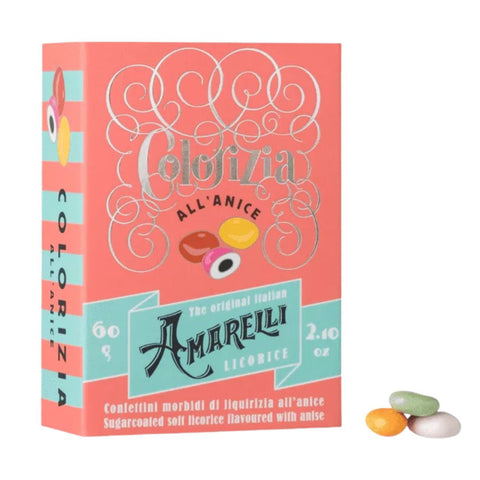 Amarelli Colorizia all'Anice (Sugar coated liquorice coated with anise) 60g
