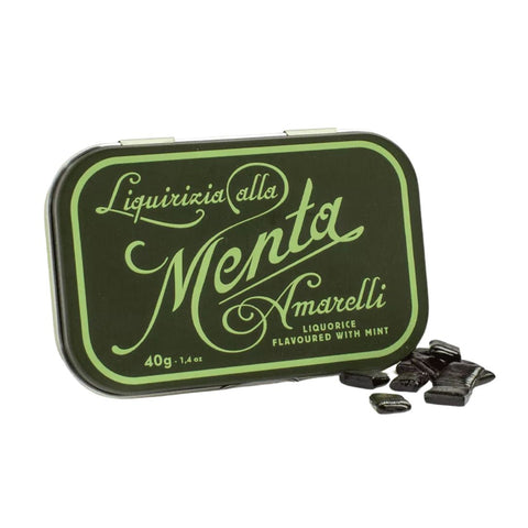 Amarelli Verde Liquirizia alla Menta (Liquorice flavoured with mint) 40g