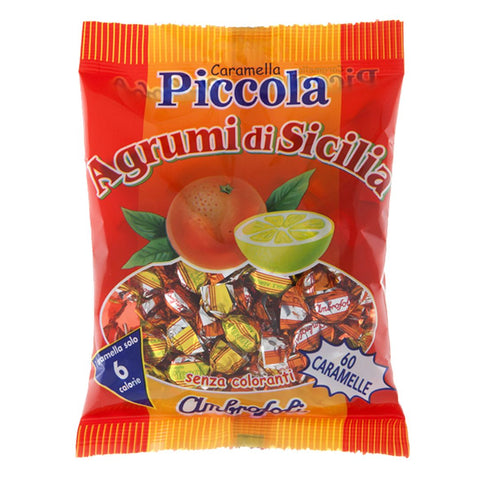 Ambrosoli Caramella Piccola Agrumi di Sicilia (Citrus lollies) 80g