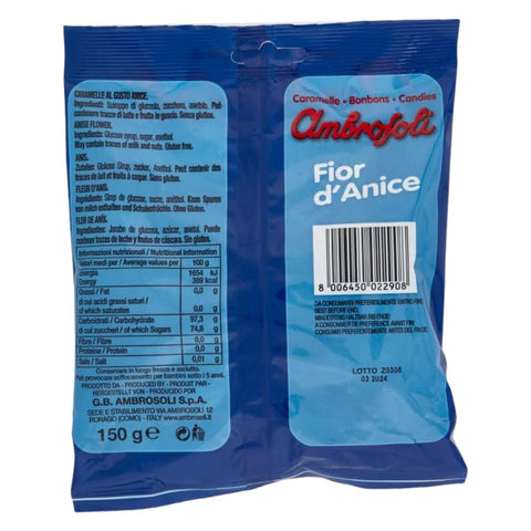 Ambrosoli Fior d'Anice (Anise lollies) 150g