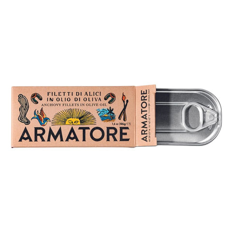 Armatore Filetti di Alici in Olio di Oliva (Anchovy fillets in olive oil) 45g