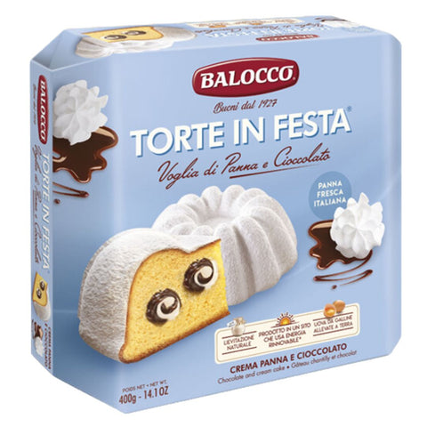 Balocco Torte in Festa Panna e Cioccolato (Cream and chocolate cake) 400g