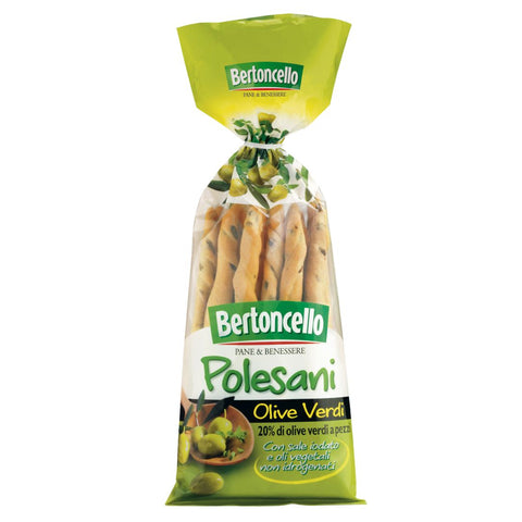 Bertoncello Polesani Olive Verdi (Breadsticks with green olives) 200g - Clearance (Best Before 20/11/2024)