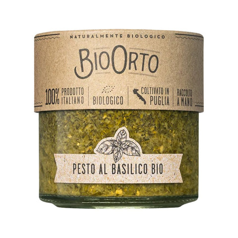 BioOrto Pesto al Basilico Bio (Organic basil pesto) 180g