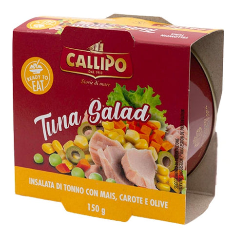 Callipo Insalata di Tonno con Mais, Carote e Olive (Tuna salad with corn, carrots and olives) 150g