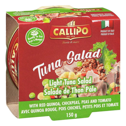Callipo Insalata di Tonno con Quinoa Rossa, Ceci, Piselli e Pomodoro (Tuna salad with red quinoa, chickpeas, peas and tomato) 150g