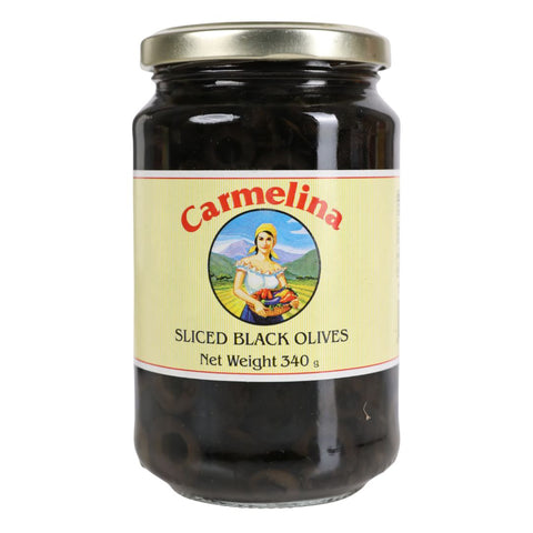 Carmelina Olive Nere a Rondelle (Sliced black olives) 340g