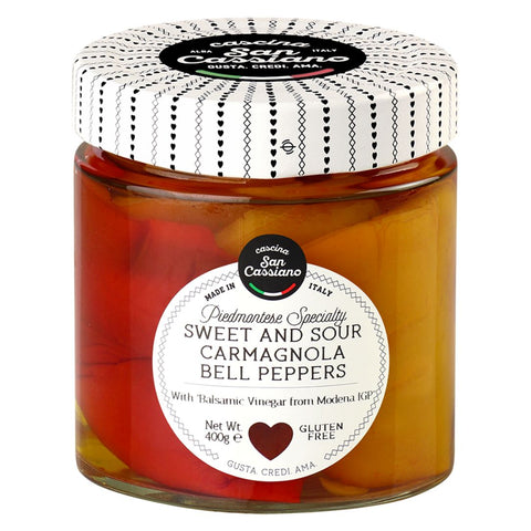 Cascina San Cassiano Peperoni di Carmagnola in Agrodolce (Sweet & sour capsicums) 400g