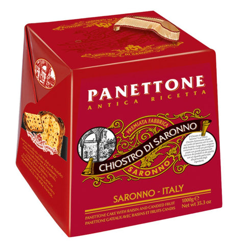 Chiostro di Saronno Panettone Classico (Classic Pannettone with raisins end candied fruits) 1Kg