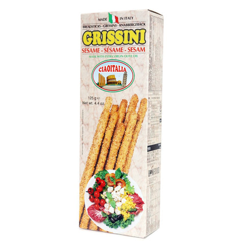 Ciao Italia Gissini con Semi di Sesamo (Breadsticks with sesame seeds) 125g