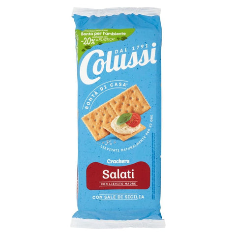 Colussi Crackers con Sale di Sicilia (Salted Crackers) 500g