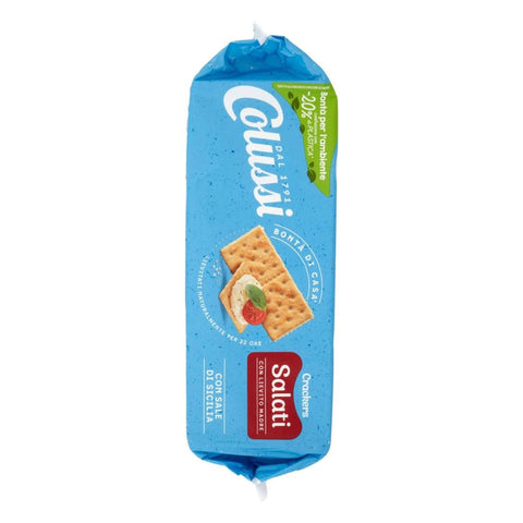 Colussi Crackers con Sale di Sicilia (Salted Crackers) 500g