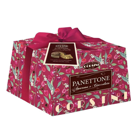 Corsini Panettone Amarena e Cioccolato (Sour cherry and chocolate) 1Kg