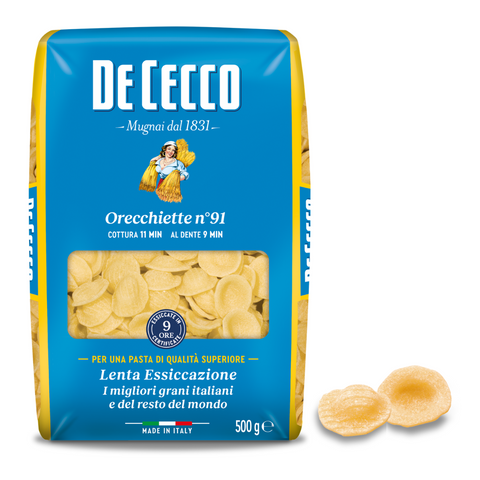 De Cecco Orecchiette Nº 91 500g