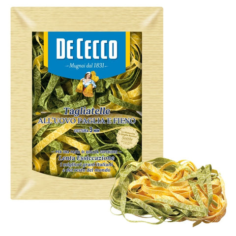 De Cecco Tagliatelle all'Uovo Paglia e Fieno (Egg pasta) Nº 108 250g