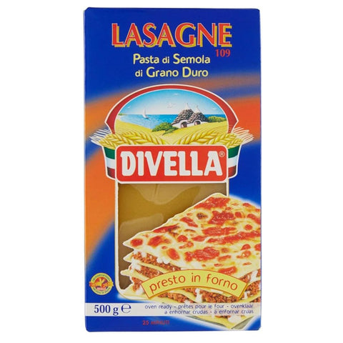 Divella Lasagne Pasta di Semola di Grano Duro (Sheets) Nº 109 500g