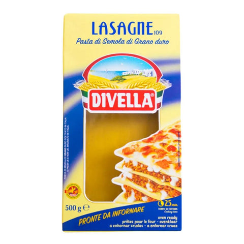 Divella Lasagne Pasta di Semola di Grano Duro (Sheets) Nº 109 500g