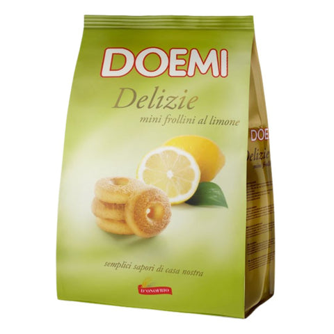 Doemi Delizie Mini Frollini al Limone (Wholemeal lemon biscuits) 300g