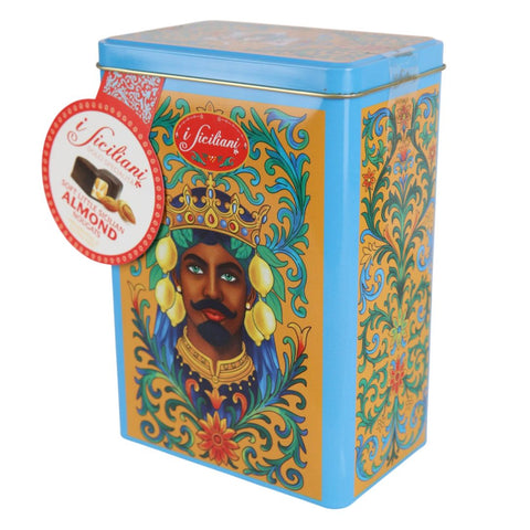 Dolgam Sicilian Soft Almonds Nougat Mixed Flavours "Teste di Moro" Gift Tin 250g