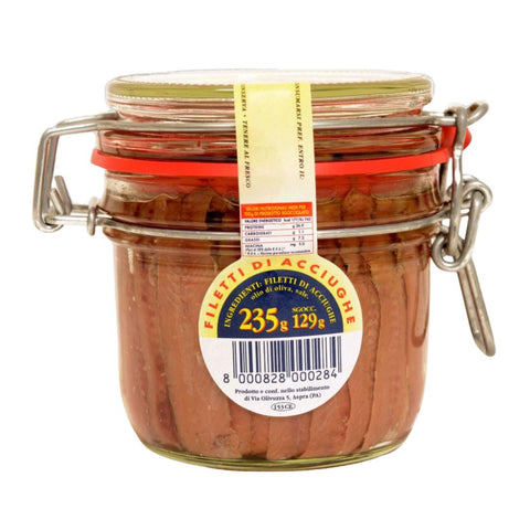 Flott Filetti di Acciughe in Olio di Oliva (Anchovy fillets in olive oil) 235g