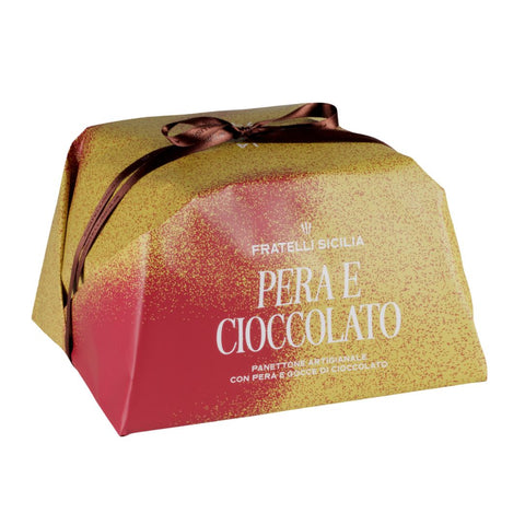 Fratelli Sicilia Panettone Pera e Cioccolato (Pear and chocolate) 1Kg