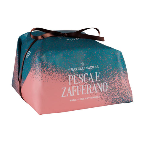 Fratelli Sicilia Panettone Pesca e Zafferano (Peaches & saffron) 1Kg
