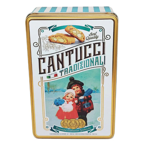 Gadeschi Almond Cantucci Biscuits Winter Tin 200g